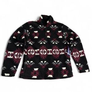 Wrangler Aztec Patterned Fleece Pullover